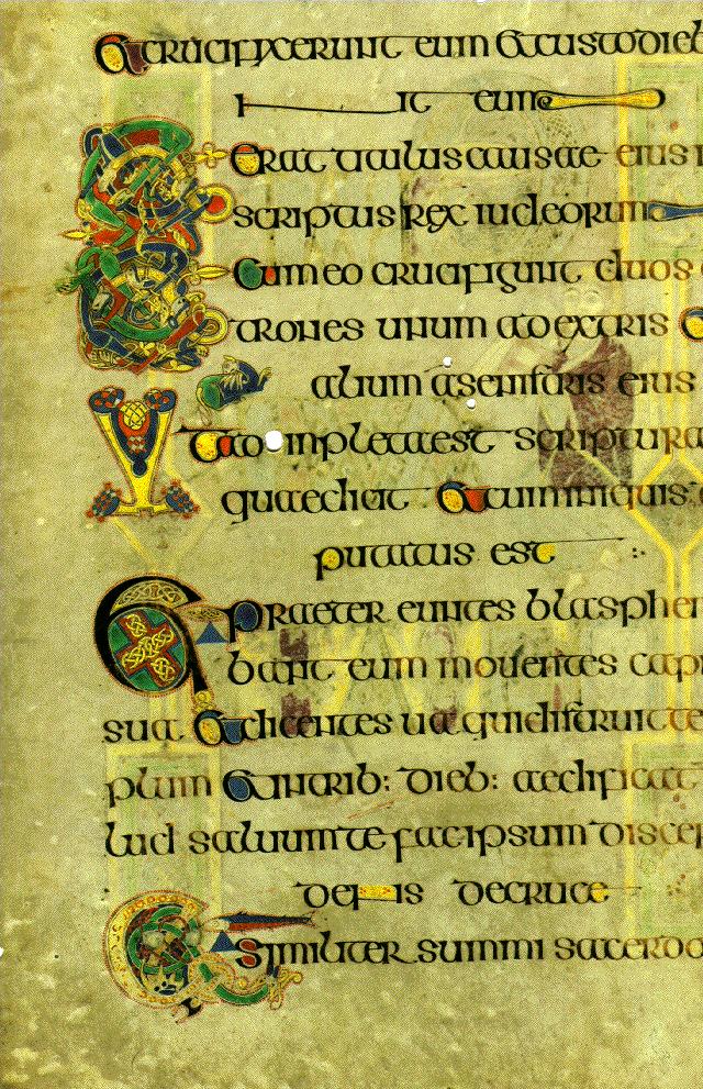Book of Kells- crucifixion